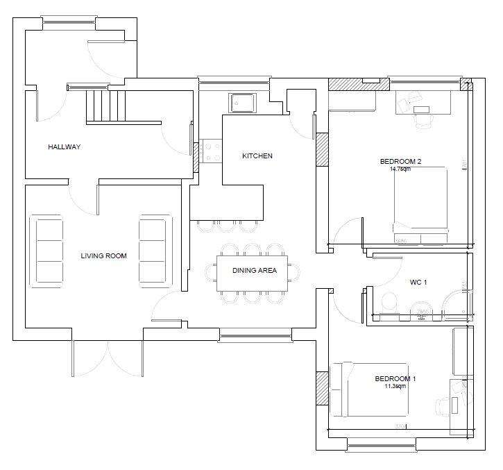 7 bedroom semi-detached house to rent - floorplan