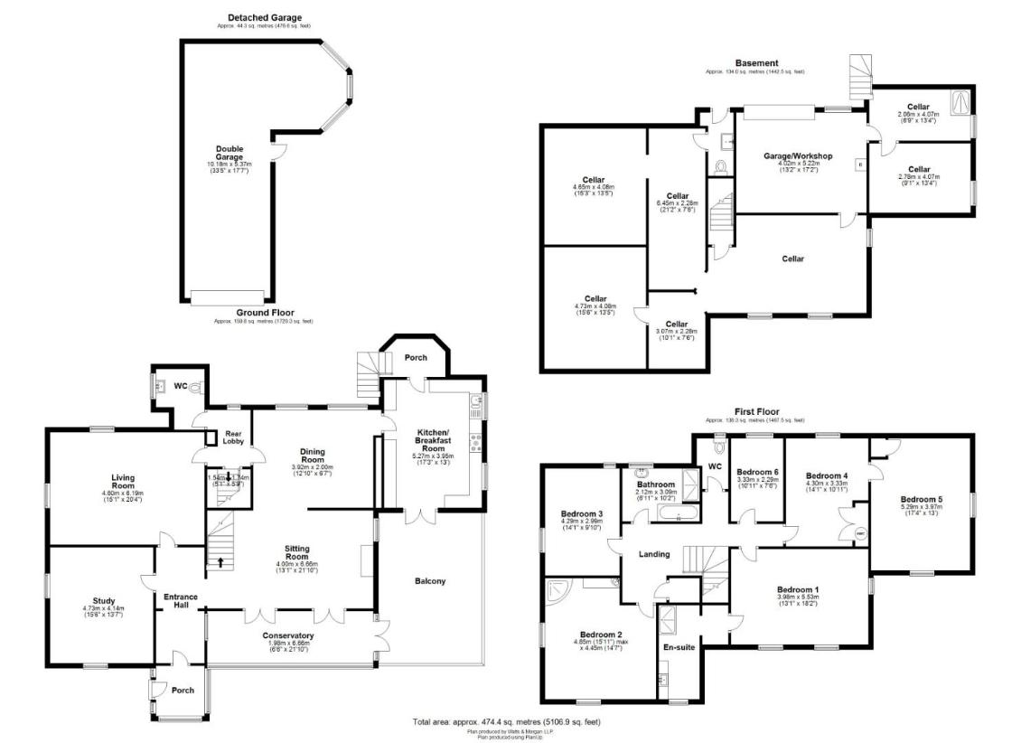 6 bedroom detached house for sale - floorplan