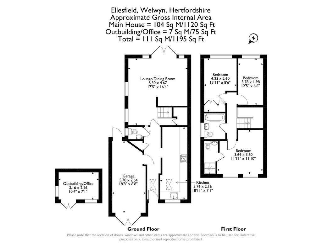 3 bedroom village house for sale - floorplan