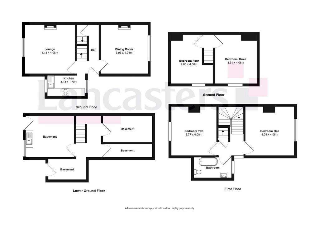 4 bedroom end of terrace house for sale - floorplan