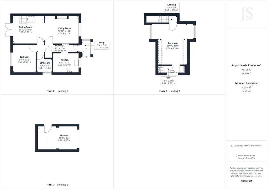 2 bedroom chalet for sale - floorplan