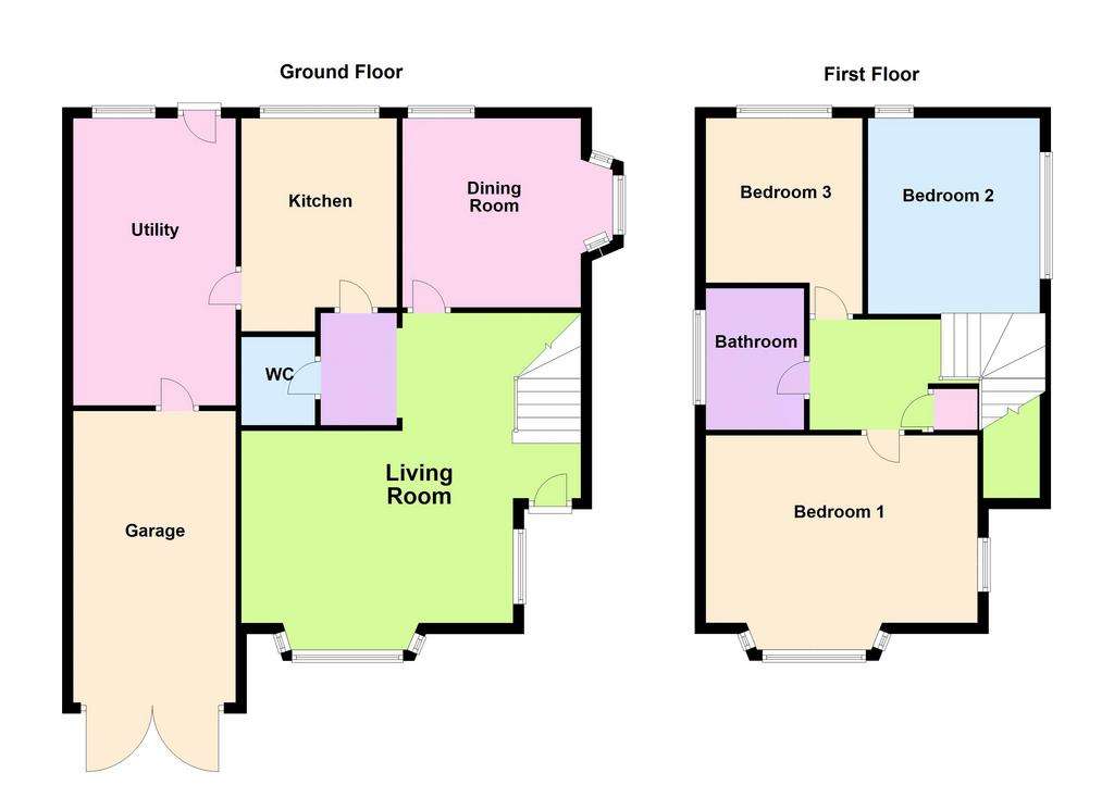 3 bedroom detached house for sale - floorplan