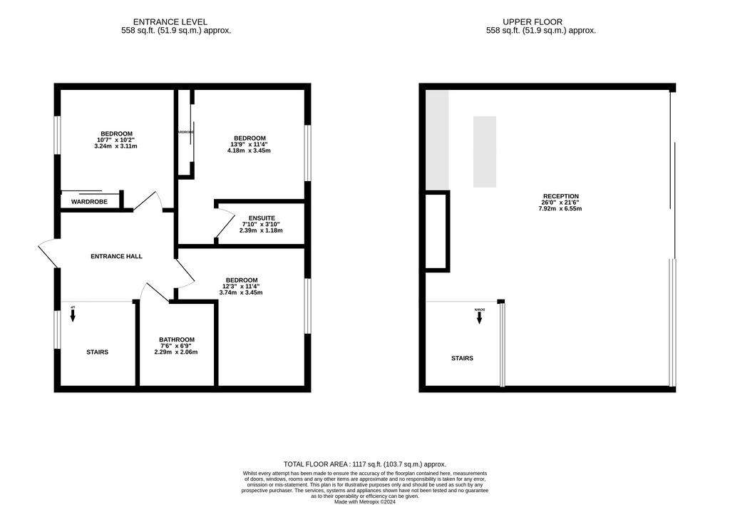 3 bedroom penthouse apartment to rent - floorplan