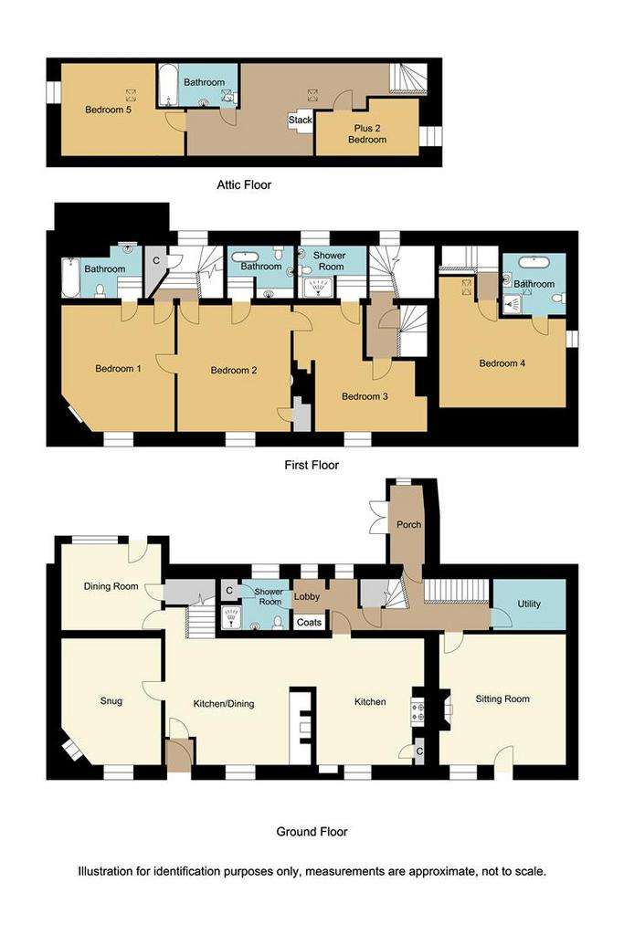 6 bedroom cottage for sale - floorplan