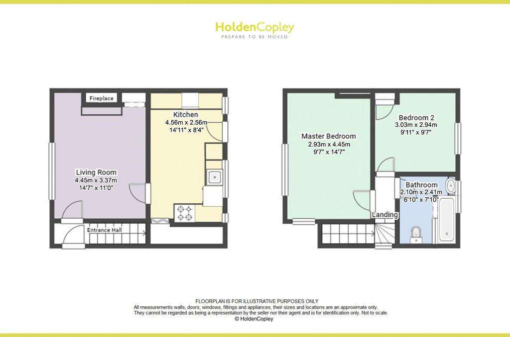 2 bedroom town house for sale - floorplan