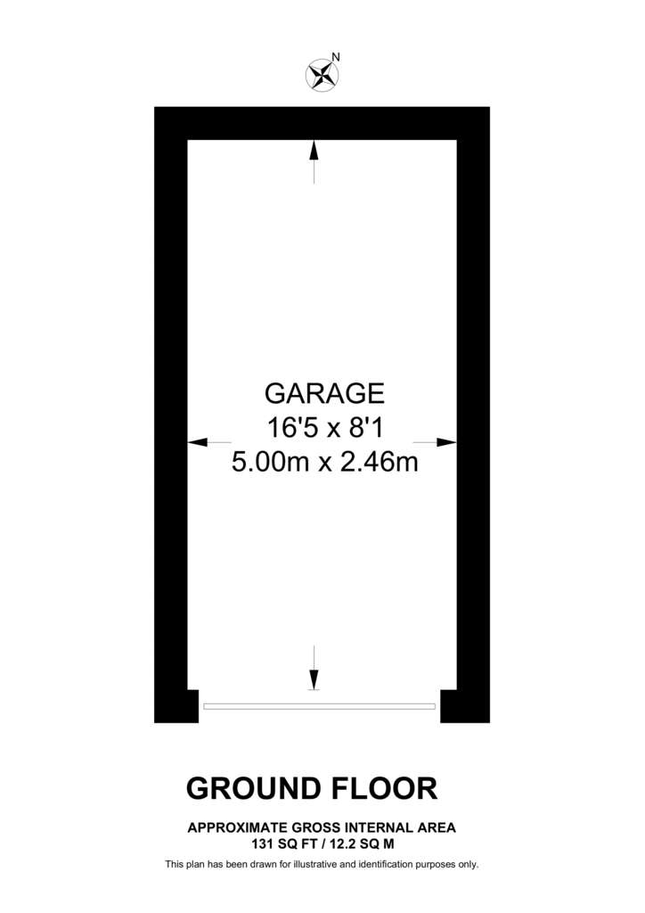 garages to rent - floorplan