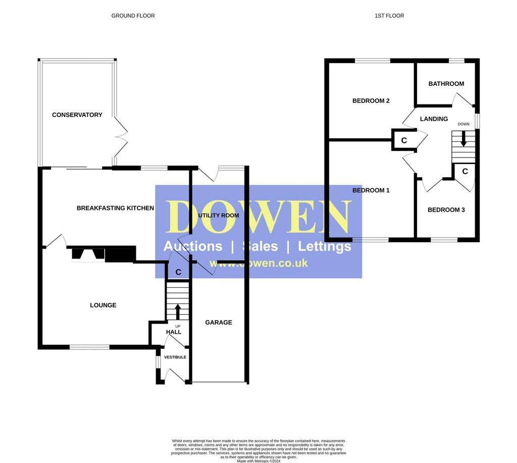 3 bedroom semi-detached house for sale - floorplan