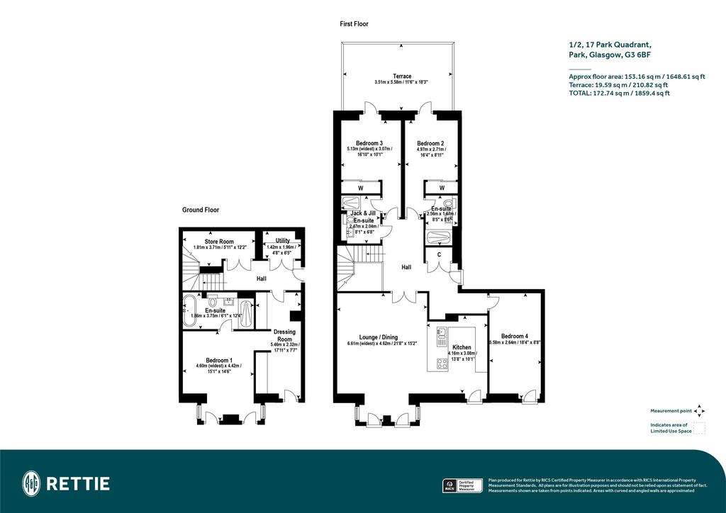 4 bedroom flat for sale - floorplan