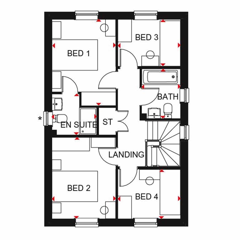 4 bedroom detached house for sale - floorplan