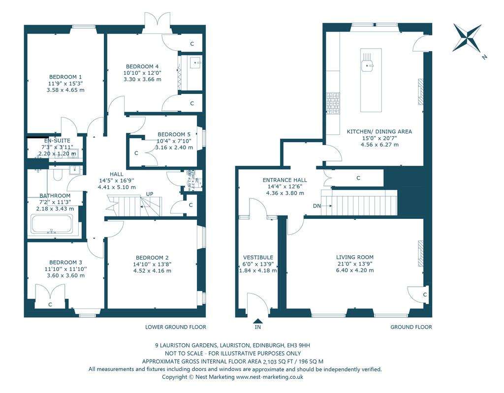 5 bedroom ground floor flat for sale - floorplan