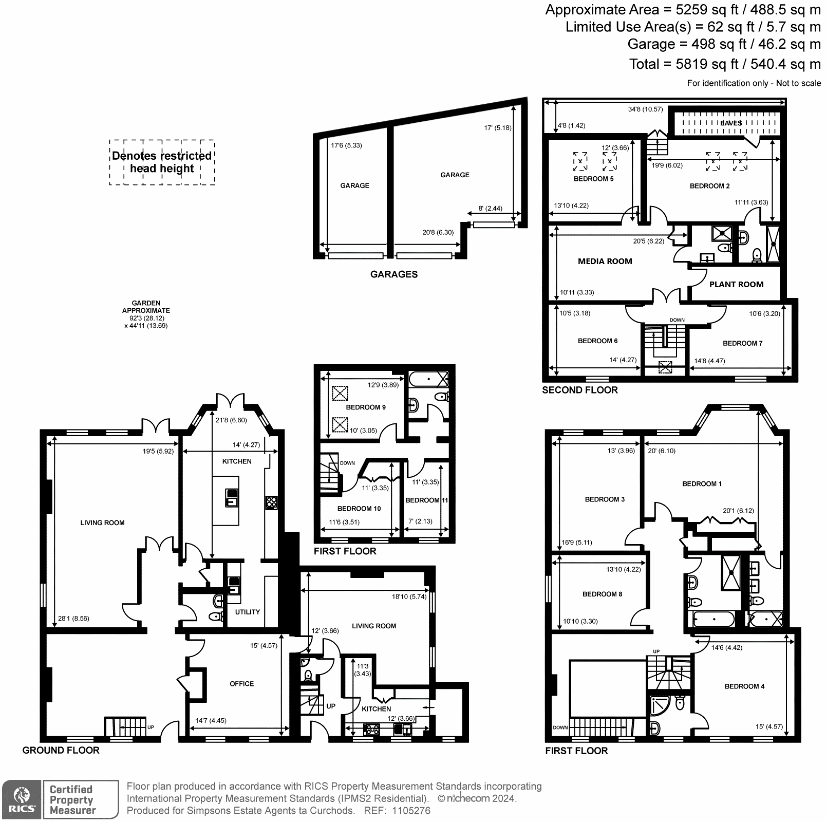 9 bedroom property for sale - floorplan