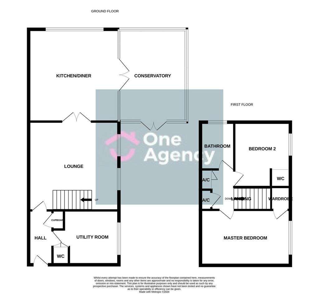 2 bedroom semi-detached house for sale - floorplan