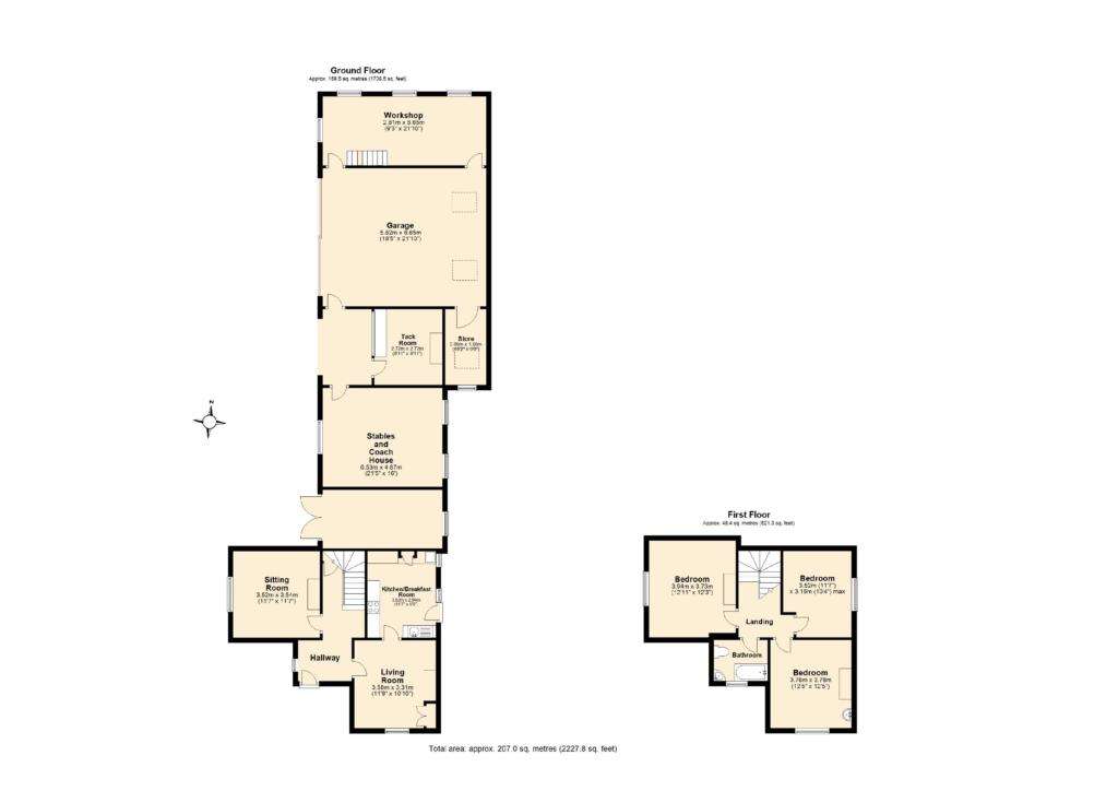 8 bedroom country house for sale - floorplan