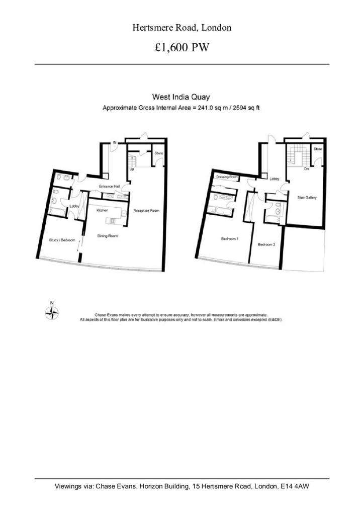 3 bedroom duplex apartment to rent - floorplan