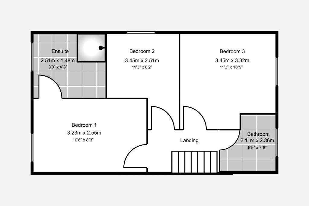 4 bedroom end of terrace house to rent - floorplan