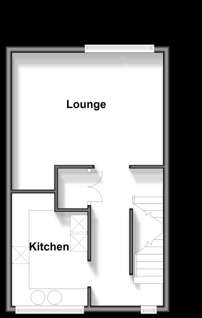 2 bedroom ground floor maisonette for sale - floorplan