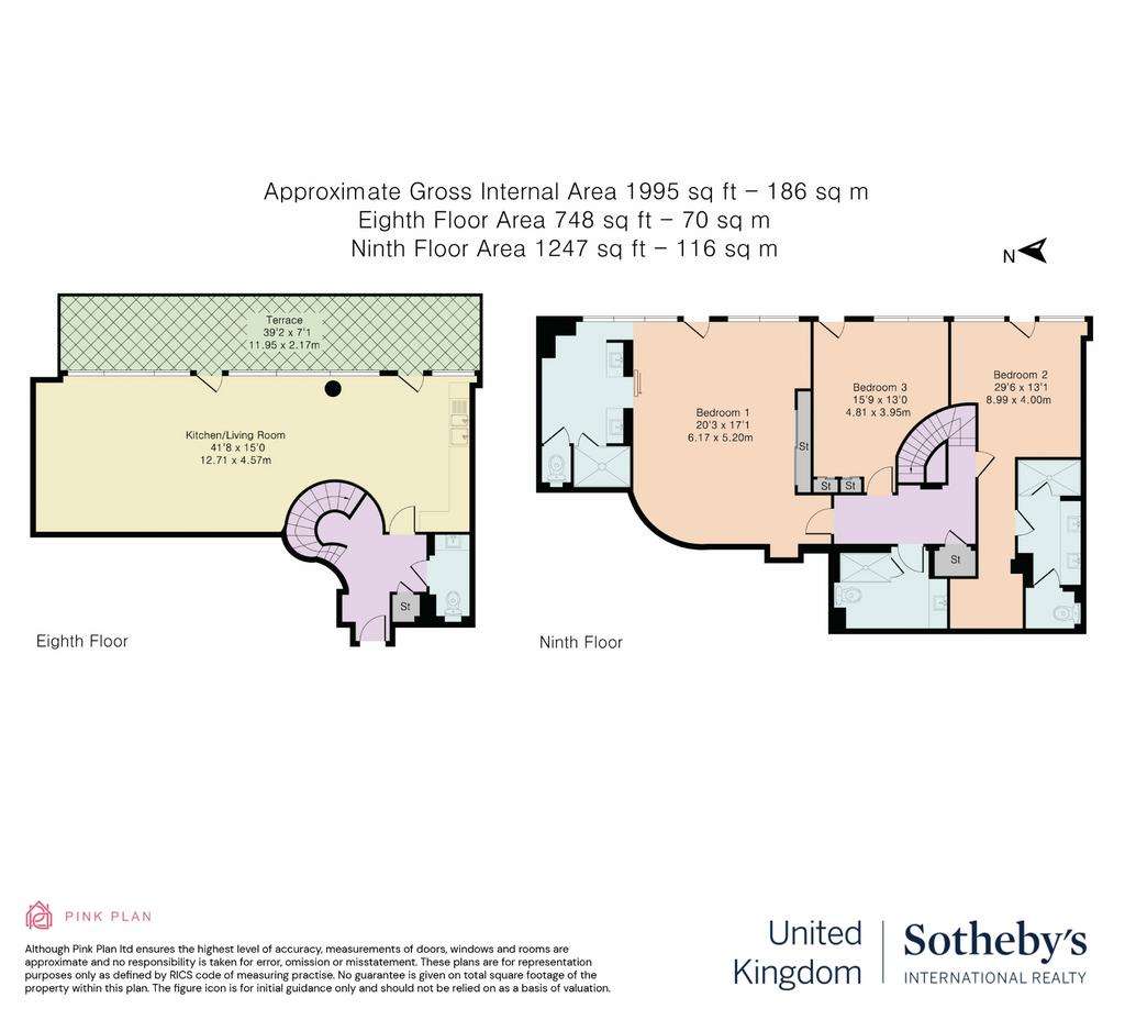 3 bedroom duplex apartment to rent - floorplan