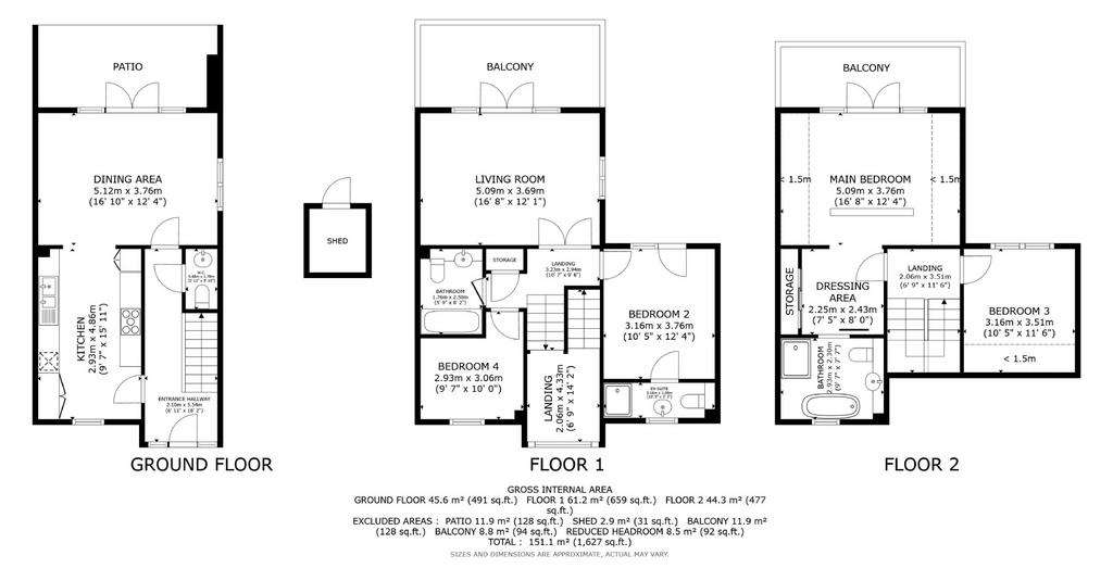 4 bedroom semi-detached house to rent - floorplan