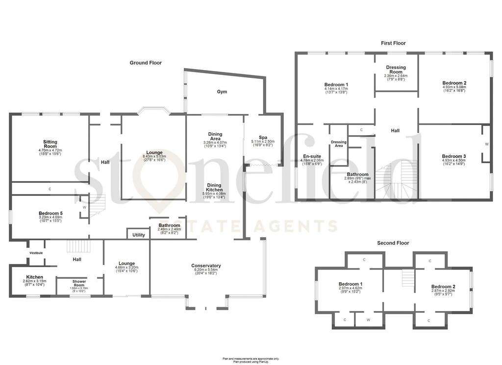 6 bedroom detached house for sale - floorplan