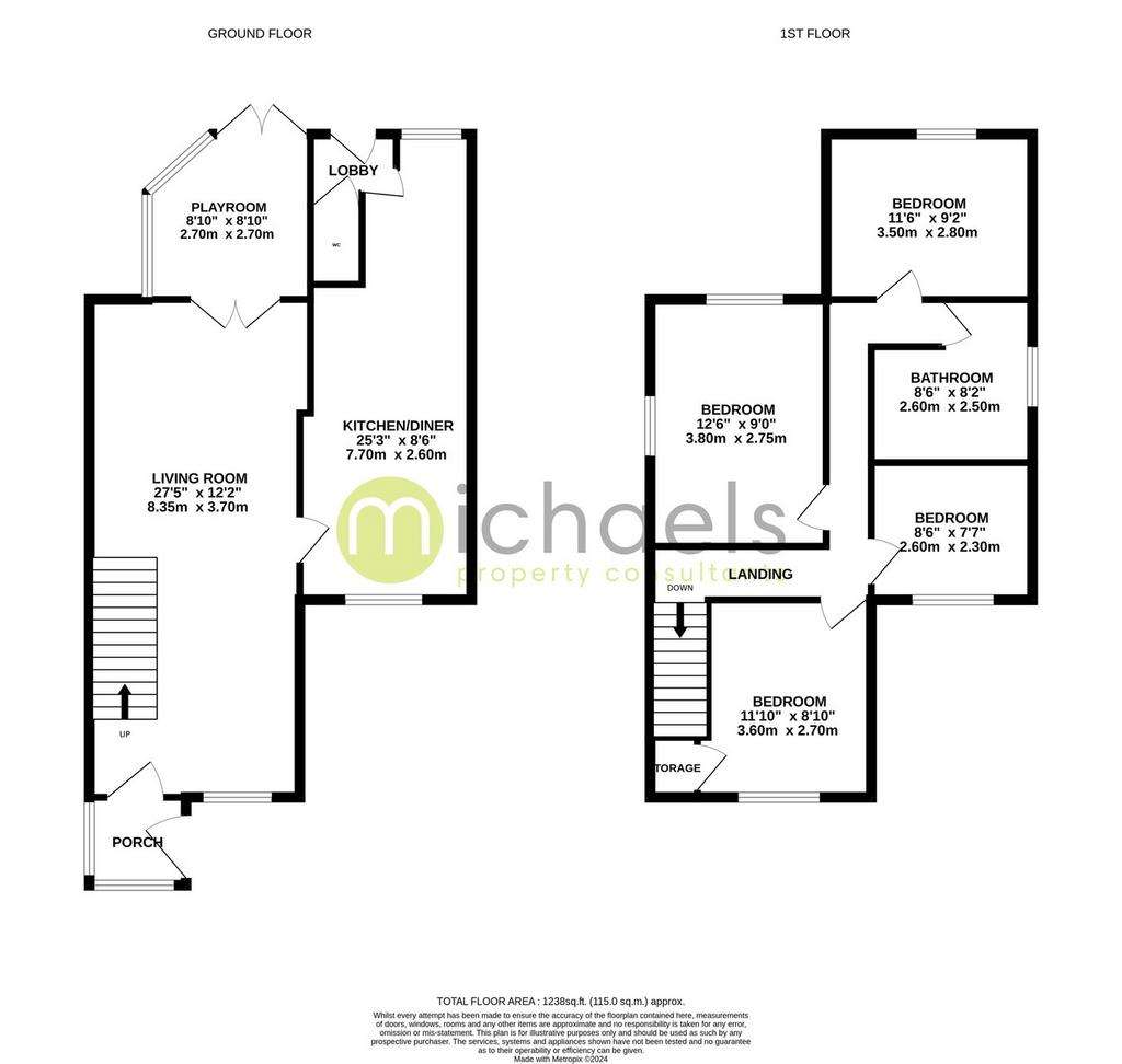 4 bedroom detached house for sale - floorplan