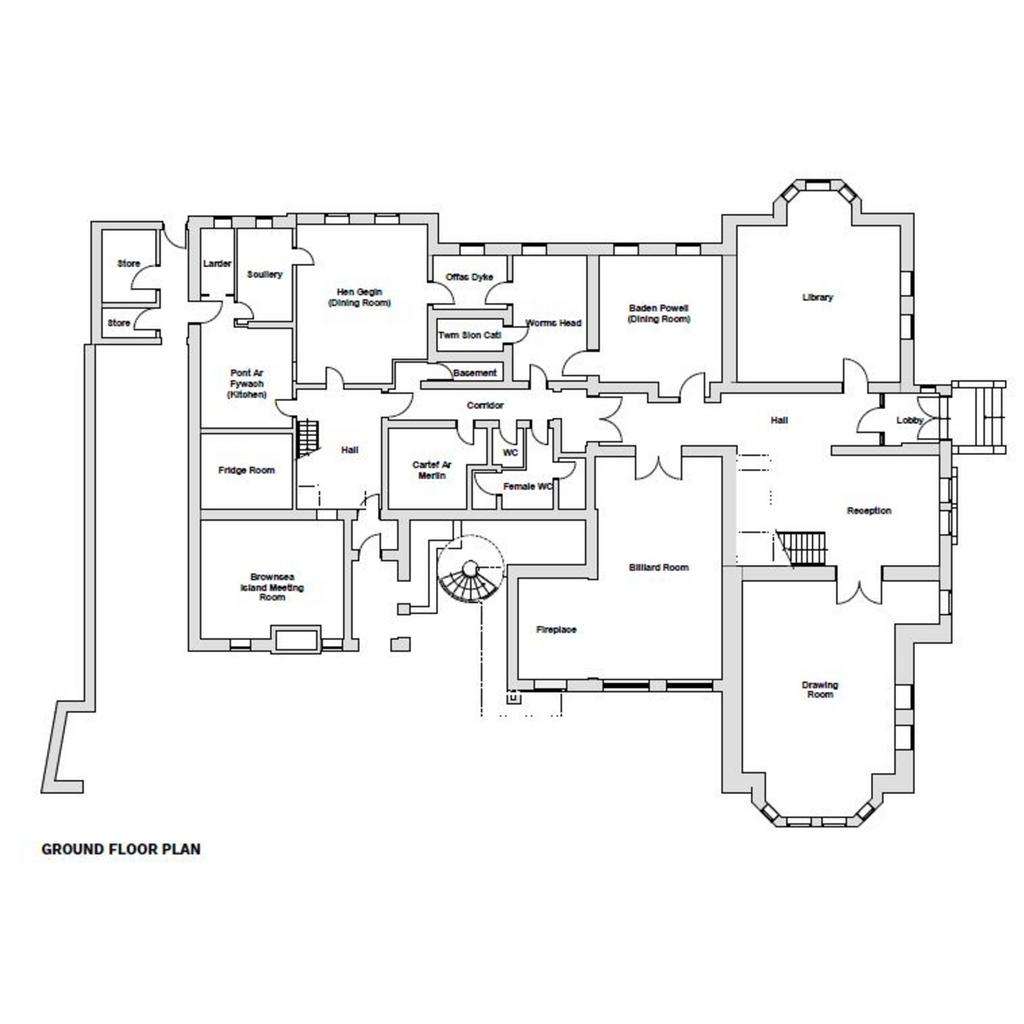 20 bedroom country house for sale - floorplan
