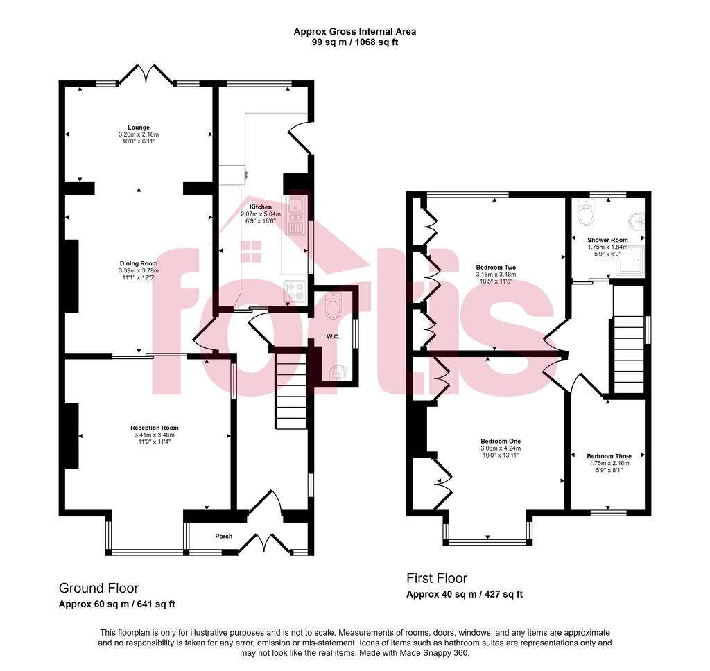3 bedroom house for sale - floorplan