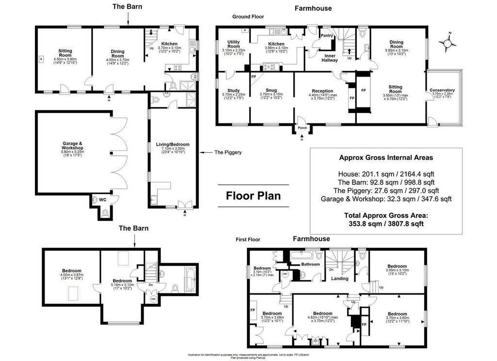 8 bedroom farm house for sale - floorplan