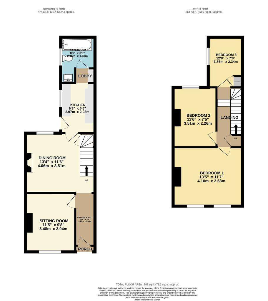 3 bedroom cottage for sale - floorplan