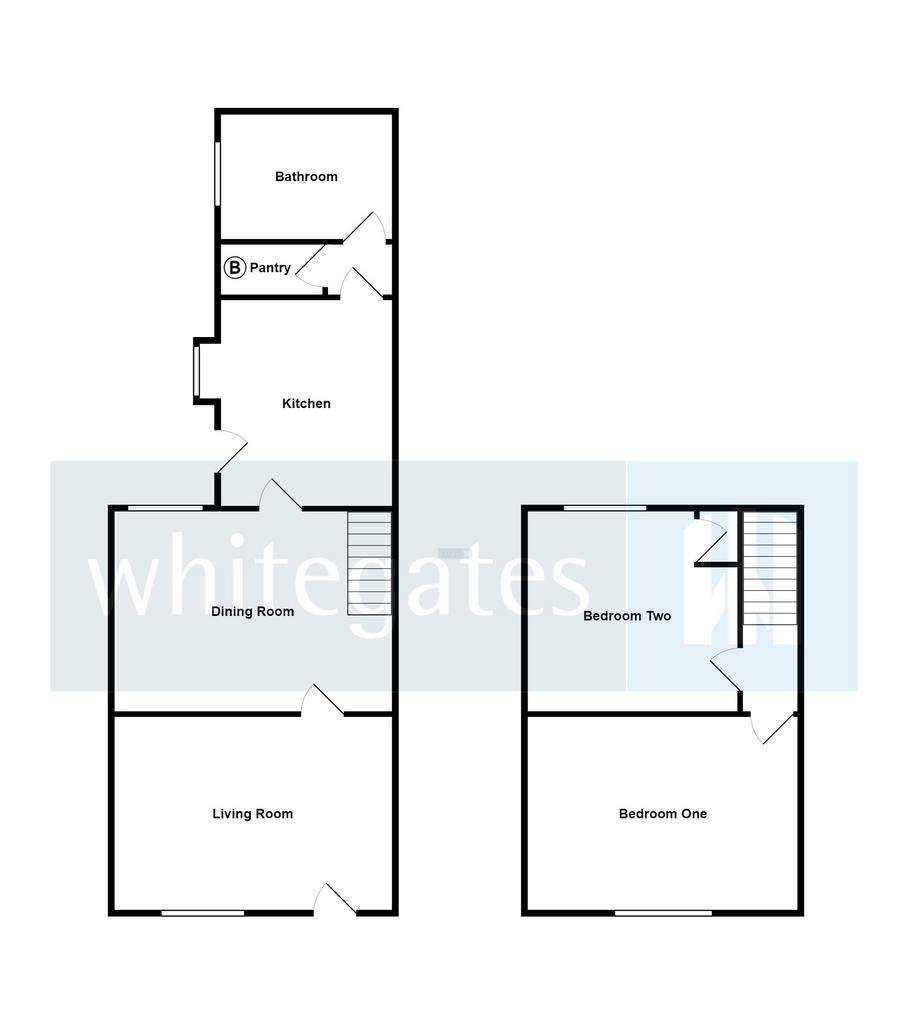 2 bedroom semi-detached house for sale - floorplan