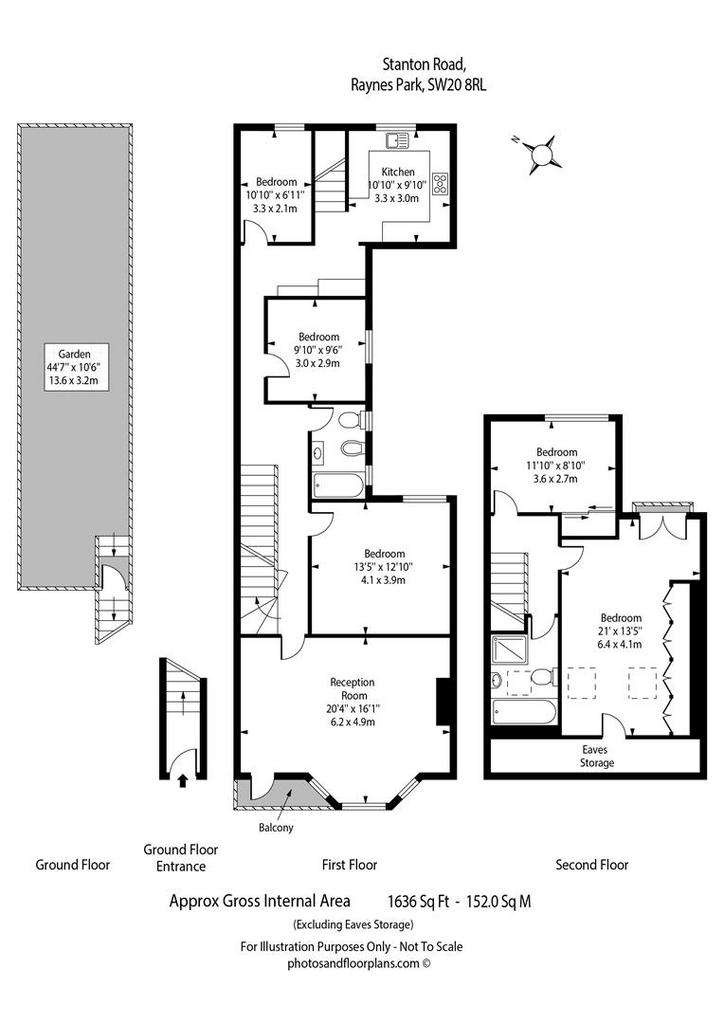 4 bedroom maisonette to rent - floorplan