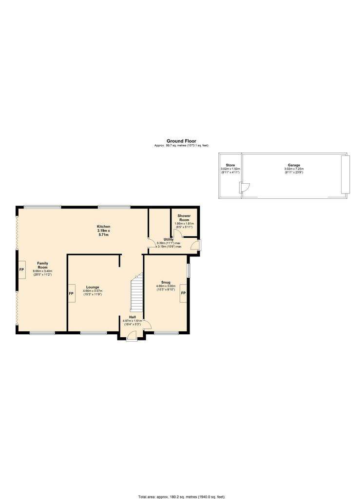 4 bedroom detached house for sale - floorplan