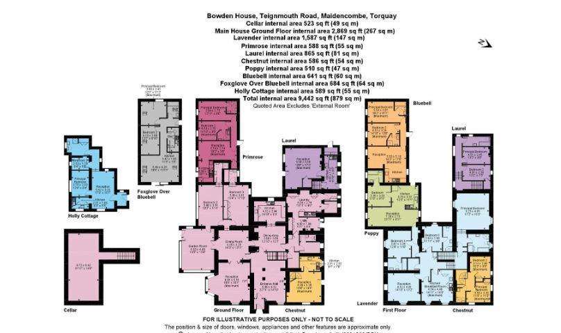 18 bedroom detached house for sale - floorplan