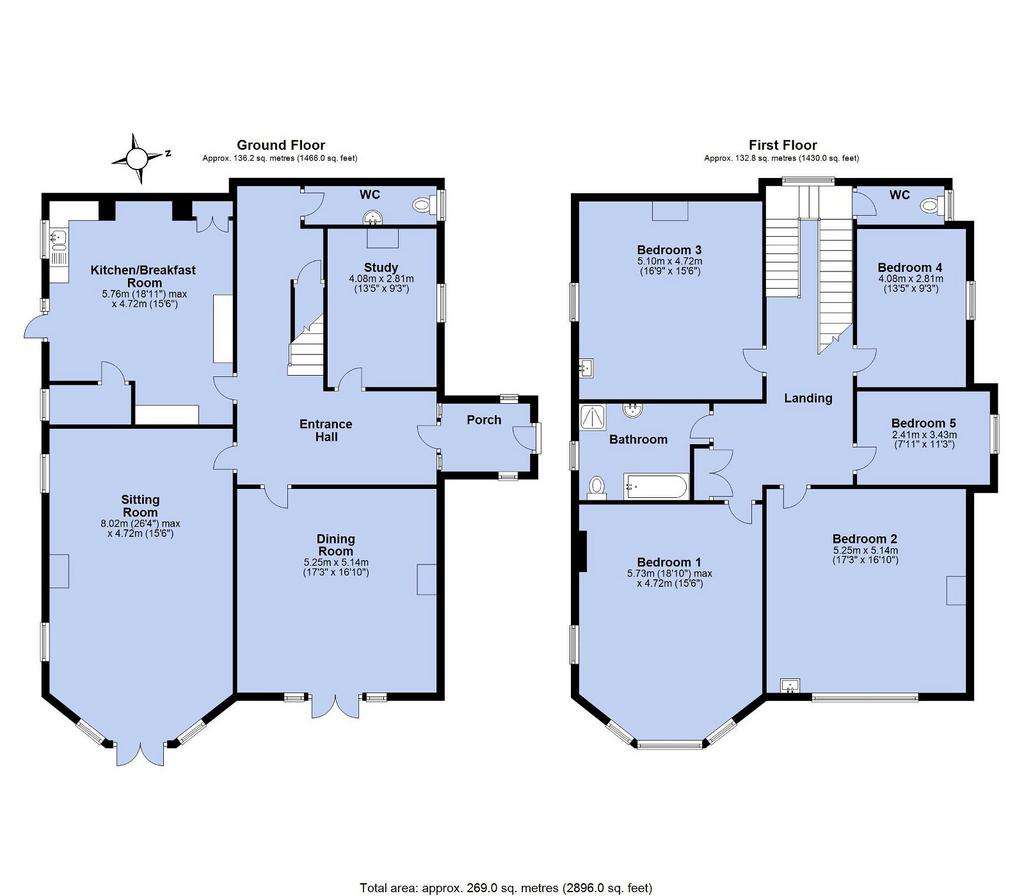 5 bedroom detached house for sale - floorplan