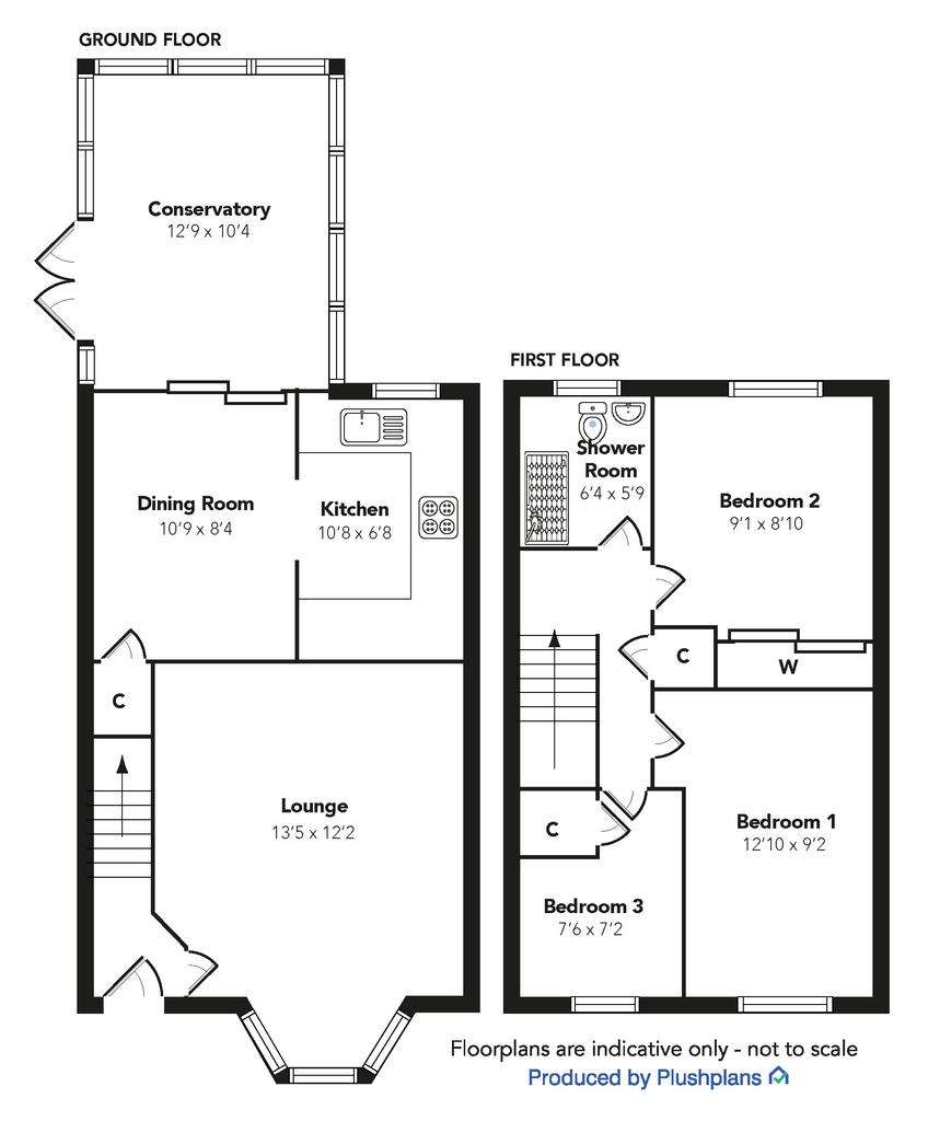 3 bedroom semi-detached villa for sale - floorplan