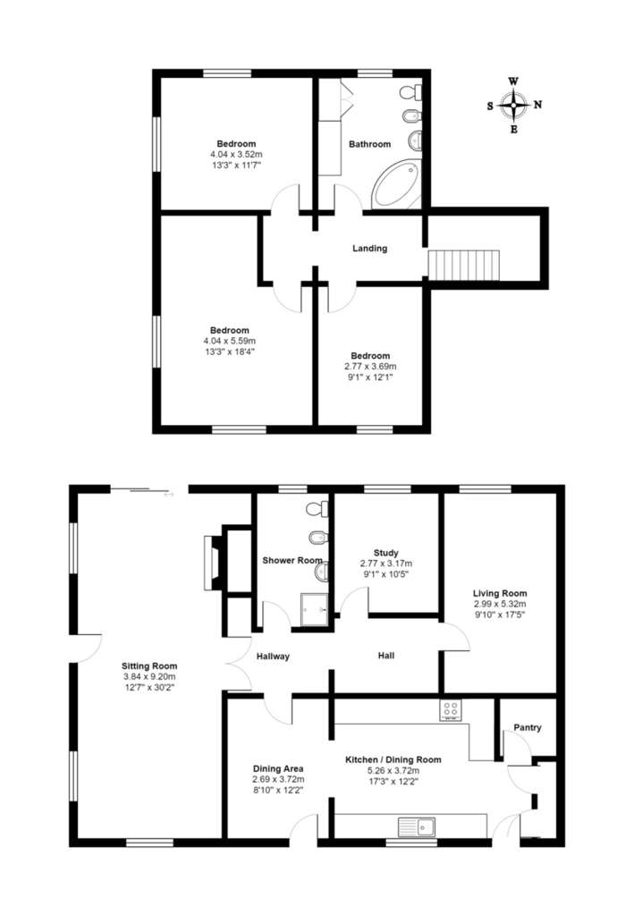 3 bedroom detached house for sale - floorplan