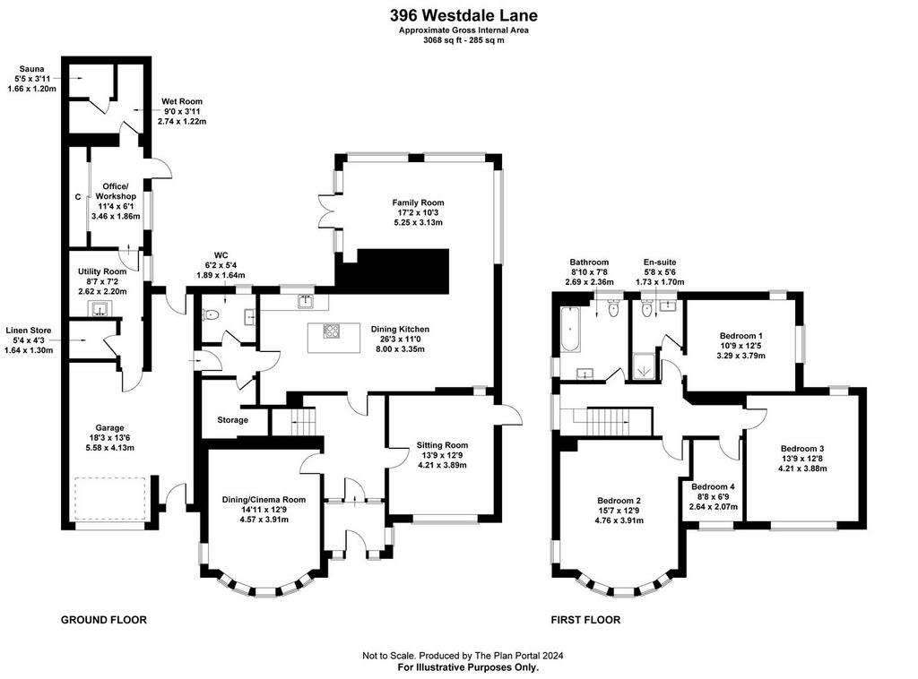 4 bedroom detached house for sale - floorplan