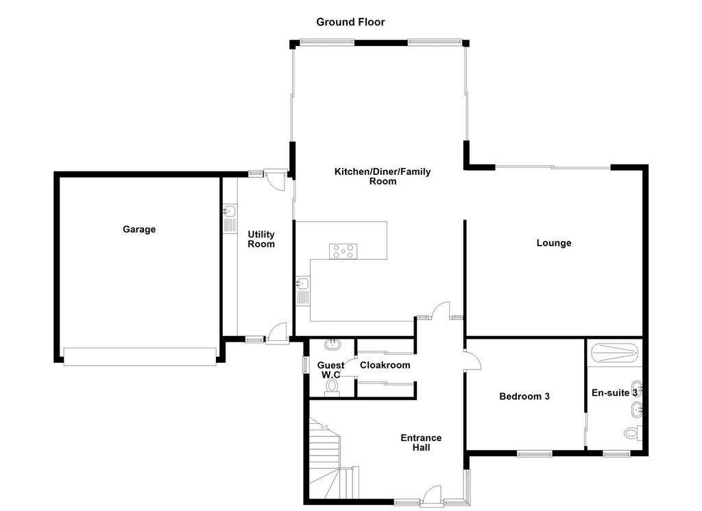 3 bedroom detached house for sale - floorplan