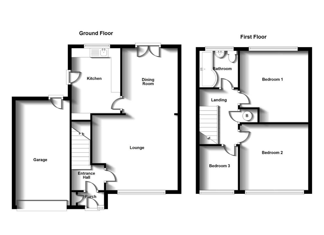 3 bedroom property for sale - floorplan