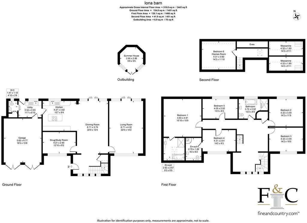 6 bedroom detached house for sale - floorplan