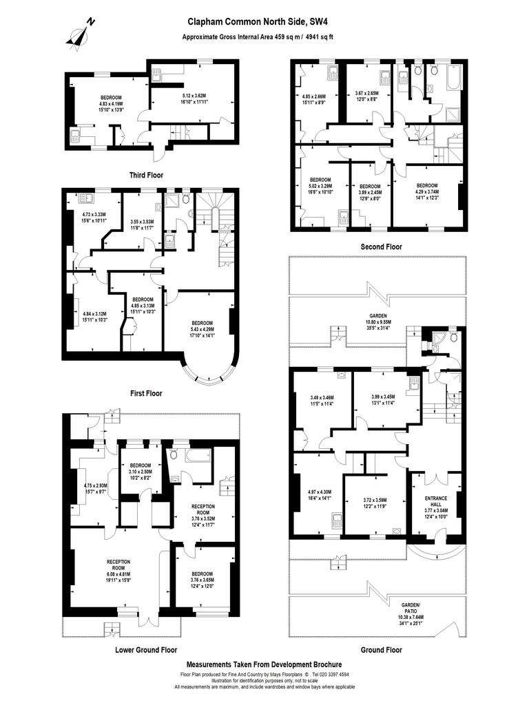 18 bedroom town house for sale - floorplan