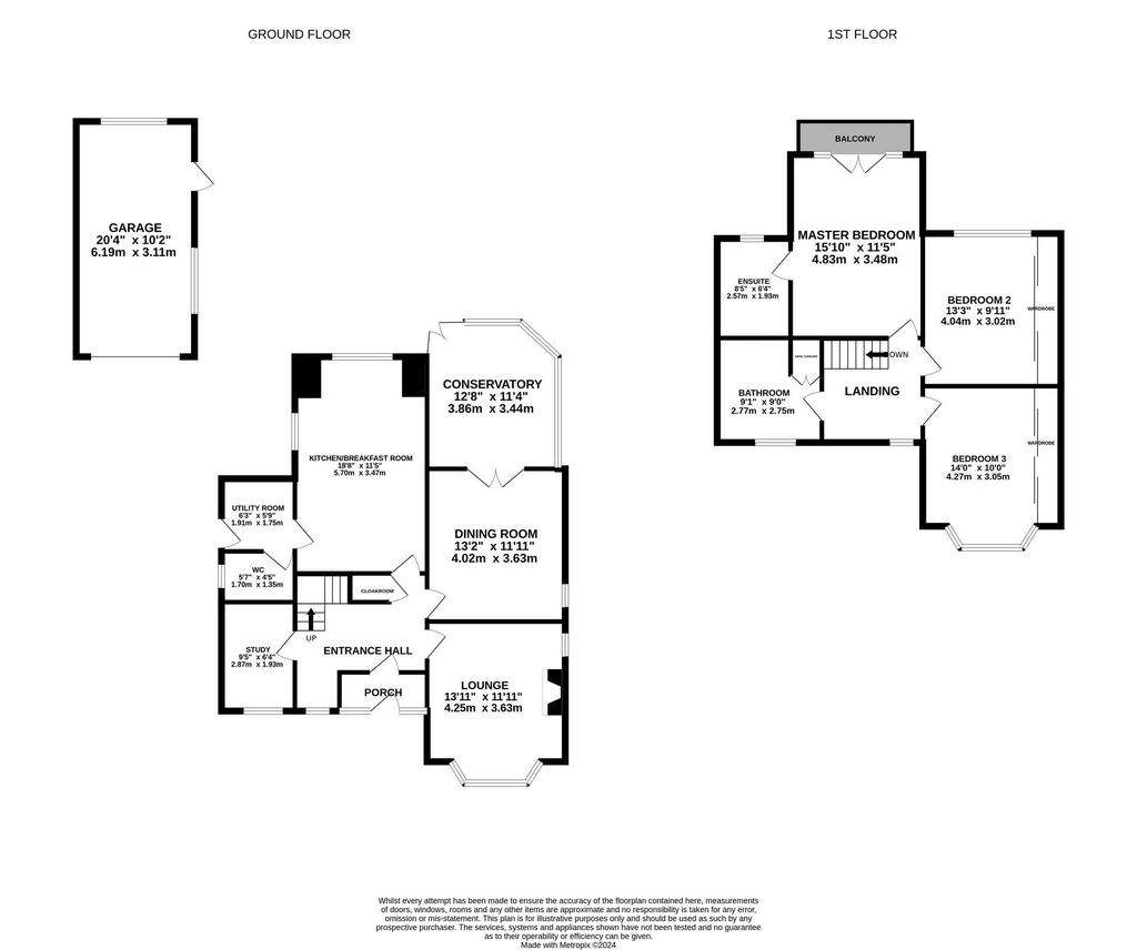 3 bedroom detached house for sale - floorplan