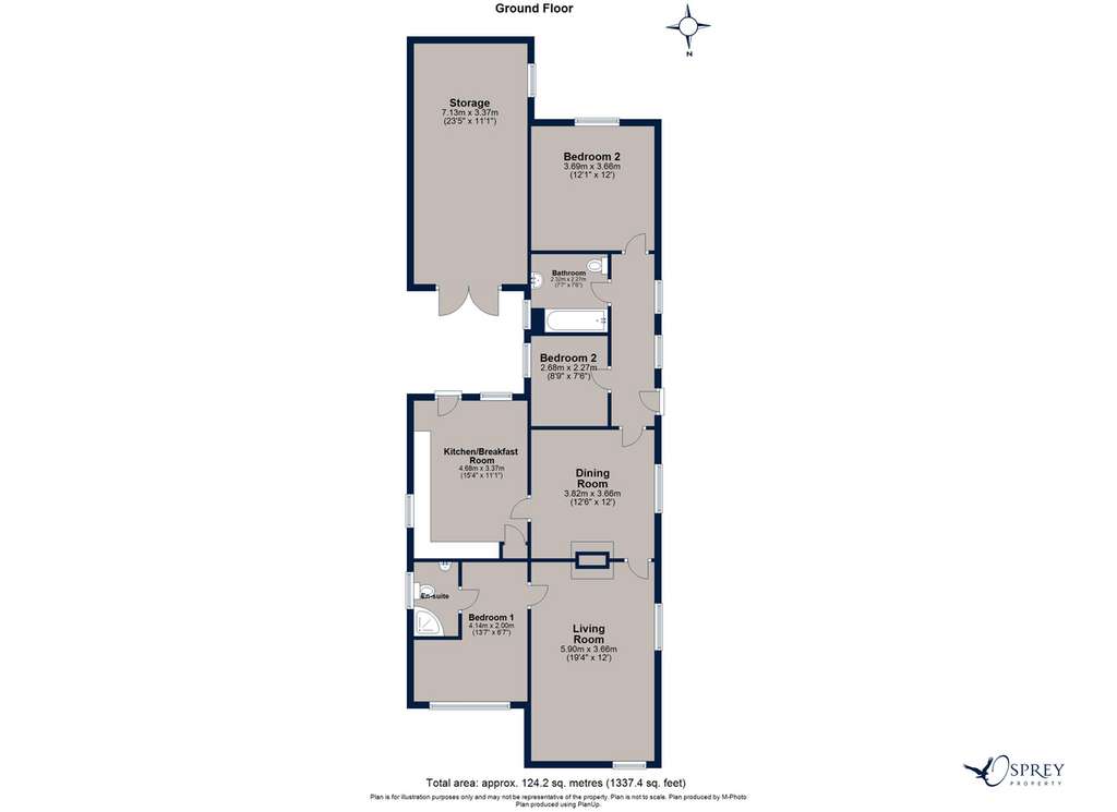 3 bedroom cottage to rent - floorplan