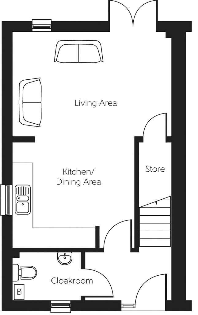 3 bedroom town house for sale - floorplan