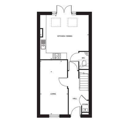 4 bedroom semi-detached house for sale - floorplan