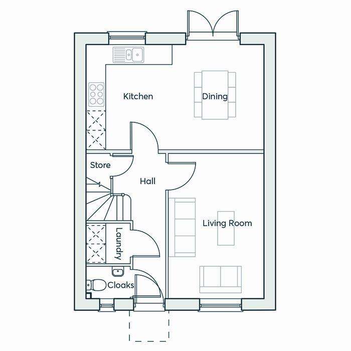 3 bedroom detached house for sale - floorplan