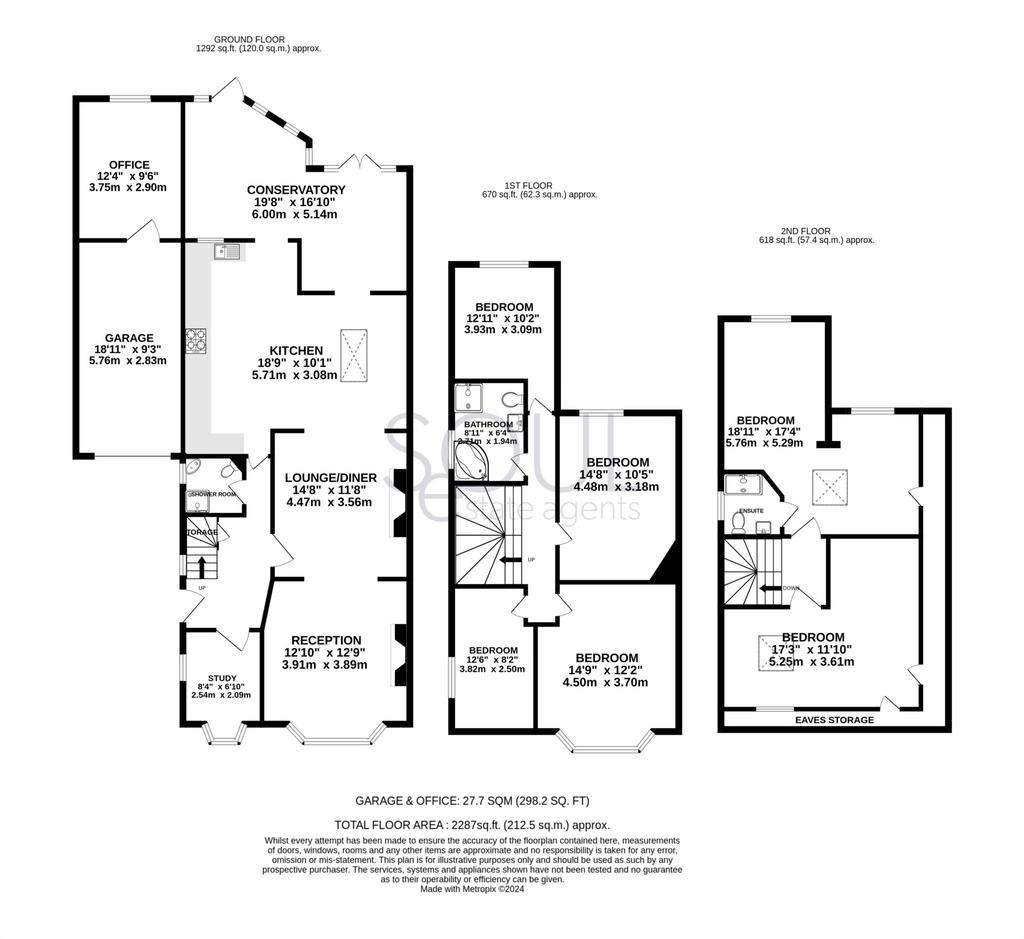 6 bedroom link-detached house to rent - floorplan