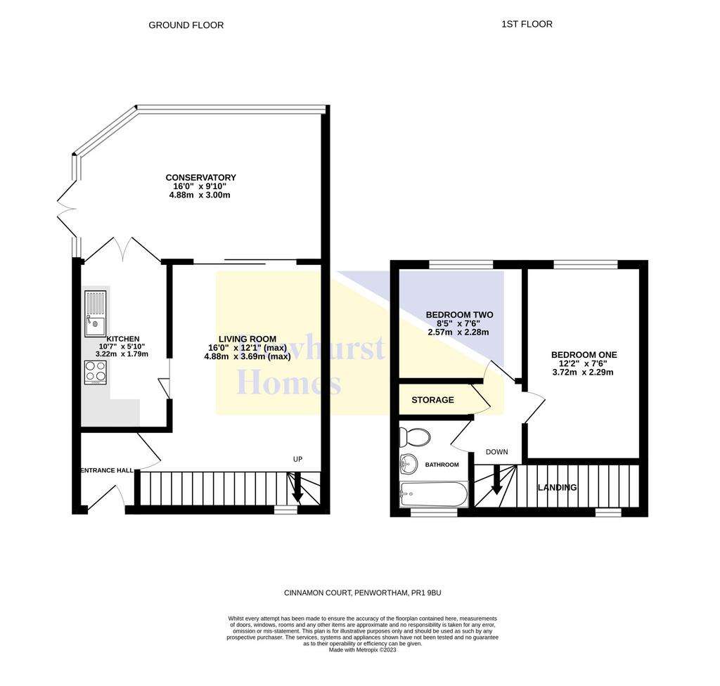 2 bedroom link-detached house to rent - floorplan