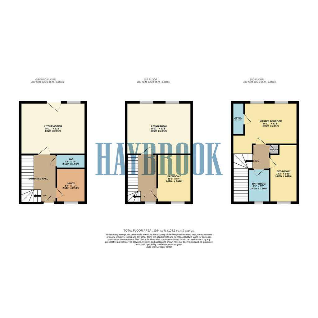3 bedroom town house for sale - floorplan