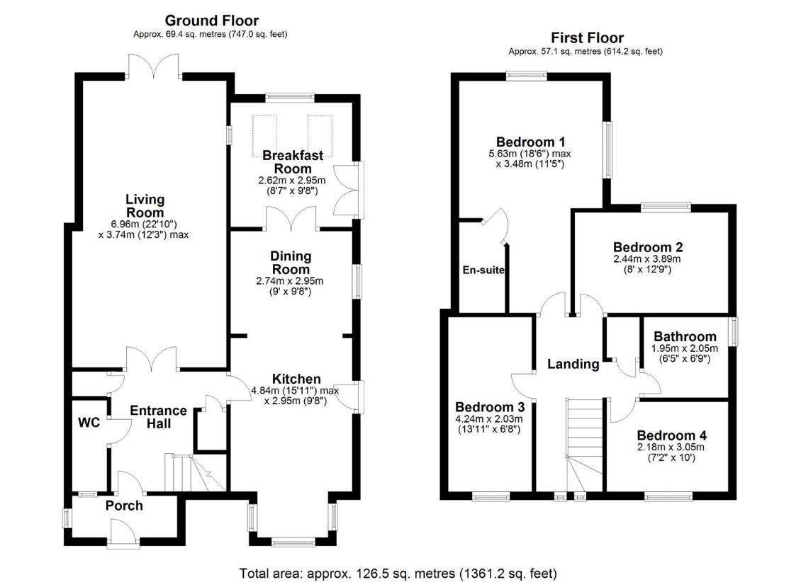 4 bedroom detached house for sale - floorplan