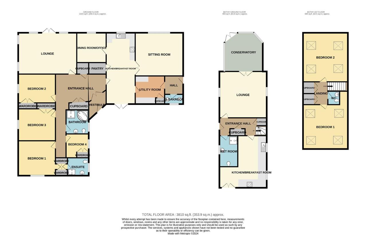 6 bedroom bungalow for sale - floorplan